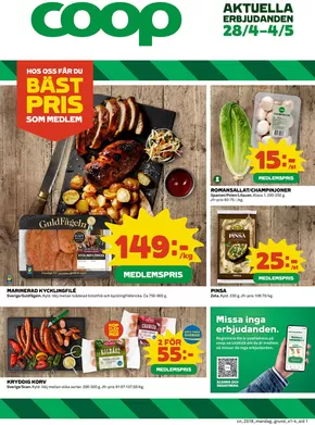 Coop-katalog i Rörö | Top-erbjudanden för sparrävar | 2025-04-28T00:00:00.000Z - 2025-05-04T00:00:00.000Z