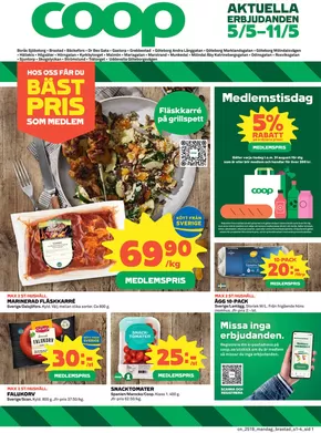Coop-katalog i Göteborg | Exklusiva deals för våra kunder | 2025-05-05T00:00:00.000Z - 2025-05-11T00:00:00.000Z