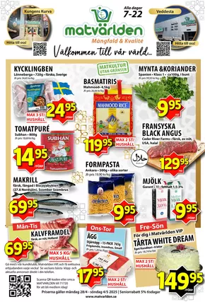 Matvärlden-katalog | Veckans erbjudanden Veddesta & Kungens Kurva! | 2025-05-02T00:00:00.000Z - 2025-05-08T00:00:00.000Z