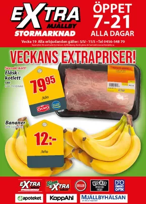 Extra Mjällby Stormarknad veckans blad