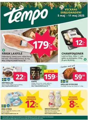 Tempo-katalog i Vissefjärda | Veckans erbjudanden Tempo | 2025-05-05T00:00:00.000Z - 2025-05-11T00:00:00.000Z
