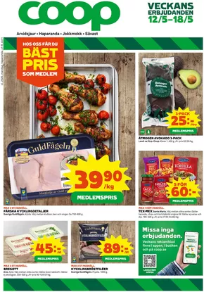 Coop-katalog i Seskarö | Våra bästa deals för dig | 2025-05-12T00:00:00.000Z - 2025-05-18T00:00:00.000Z