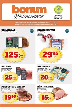 Bonum Matmarknad-katalog i Sjövik | Bonum Matmarknad reklambad | 2025-05-08T00:00:00.000Z - 2025-05-11T00:00:00.000Z