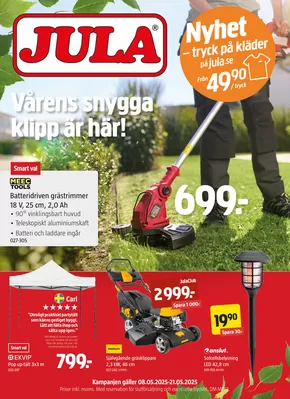 Jula-katalog i Söderberga | kampanjbladet Jula | 2025-05-08T00:00:00.000Z - 2025-05-21T00:00:00.000Z