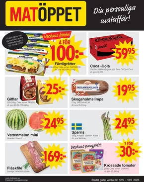 Matöppet-katalog | Matöppet Veckans DR-blad | 2025-05-12T00:00:00.000Z - 2025-05-18T00:00:00.000Z