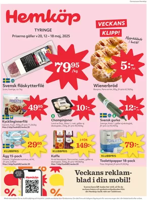 Hemköp-katalog i Björklinge | Aktuella deals och erbjudanden | 2025-05-12T00:00:00.000Z - 2025-05-18T00:00:00.000Z