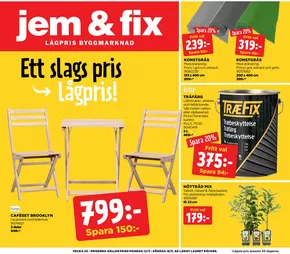 Jem&Fix-katalog i Gävle | Jem&Fix reklamblad | 2025-05-11T00:00:00.000Z - 2025-05-18T00:00:00.000Z