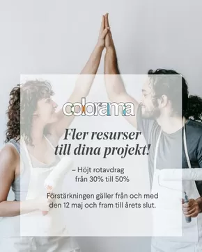 Colorama-katalog i Luleå | Höjt rotavdrag från 30 till 50% ! | 2025-05-12T00:00:00.000Z - 2025-05-12T00:00:00.000Z