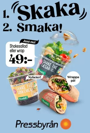 Pressbyrån-katalog | Skaka loss med NYHETEN Shakesallad! | 2025-05-14T00:00:00.000Z - 2025-05-29T00:00:00.000Z