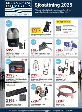 Erlandsons Brygga-katalog i Göteborg | Sjösättning 2025! | 2025-05-15T00:00:00.000Z - 2025-06-01T00:00:00.000Z