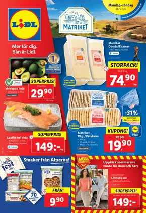 Lidl-katalog i Lidingö | Nationell ERBJUDANDEN VECKA 22 | 2025-05-26T00:00:00.000Z - 2025-06-01T00:00:00.000Z