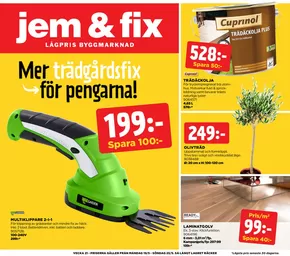 Jem&Fix-katalog i Tidaholm | Jem&Fix reklamblad | 2025-05-18T00:00:00.000Z - 2025-05-25T00:00:00.000Z