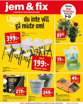 Jem&Fix-katalog i Norberg | Jem&Fix reklamblad | 2025-05-25T00:00:00.000Z - 2025-06-01T00:00:00.000Z
