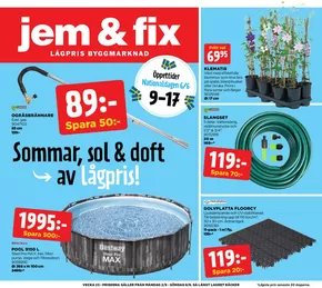 Jem&Fix-katalog i Helsingborg | Jem&Fix reklamblad | 2025-06-01T00:00:00.000Z - 2025-06-08T00:00:00.000Z