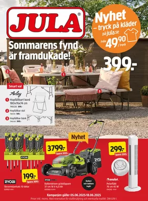 Jula-katalog i Kvillehed | kampanjbladet Jula | 2025-06-05T00:00:00.000Z - 2025-06-18T00:00:00.000Z