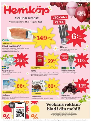 Hemköp-katalog i Helsingborg | Stort urval av erbjudanden | 2025-06-09T00:00:00.000Z - 2025-06-15T00:00:00.000Z