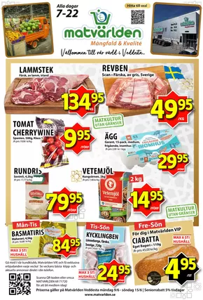 Matvärlden-katalog | Veckans erbjudanden Veddesta! | 2025-06-09T00:00:00.000Z - 2025-06-15T00:00:00.000Z