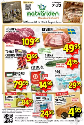 Matvärlden-katalog | Veckans erbjudanden Kungens Kurva! | 2025-06-09T00:00:00.000Z - 2025-06-15T00:00:00.000Z