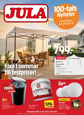 Jula-katalog i Borlänge | kampanjbladet Jula | 2025-06-12T00:00:00.000Z - 2025-06-22T00:00:00.000Z