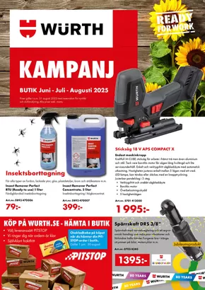 Würth-katalog i Borlänge | Kampanj! | 2025-06-13T00:00:00.000Z - 2025-08-31T00:00:00.000Z