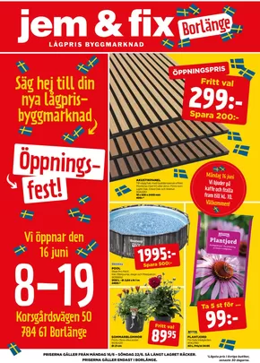 Jem&Fix-katalog i Västervik | Jem&Fix reklamblad | 2025-06-15T00:00:00.000Z - 2025-06-22T00:00:00.000Z