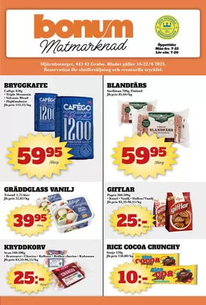 Bonum Matmarknad reklambad
