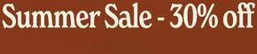 Summer sale -30% Off!