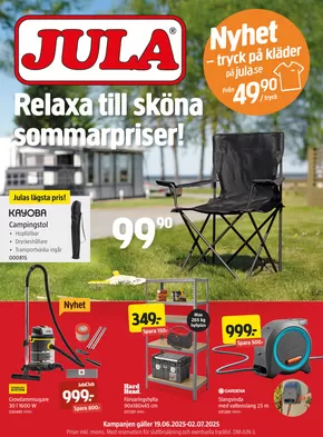 Jula-katalog i Luleå | kampanjbladet Jula | 2025-06-19T00:00:00.000Z - 2025-07-02T00:00:00.000Z