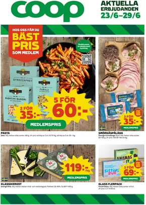 Coop-katalog i Stockholm | Top-erbjudanden för sparrävar | 2025-06-23T00:00:00.000Z - 2025-06-29T00:00:00.000Z