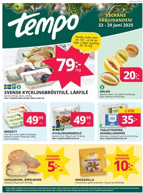 Tempo-katalog i Likenäs | Veckans erbjudanden Tempo | 2025-06-23T00:00:00.000Z - 2025-06-29T00:00:00.000Z