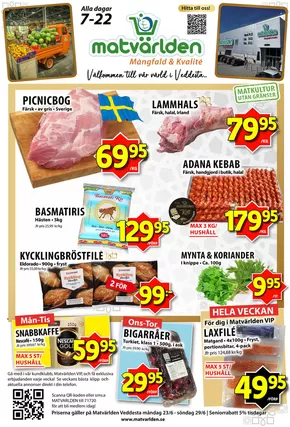 Matvärlden-katalog i Kista | Veckans erbjudanden Veddesta! | 2025-06-24T00:00:00.000Z - 2025-06-30T00:00:00.000Z