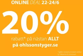 Ohlssons Tyger-katalog i Täby | Upp till 20% rabatt! | 2025-06-24T00:00:00.000Z - 2025-07-07T00:00:00.000Z