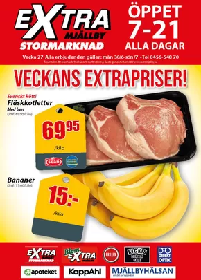 Extra Mjällby Stormarknad-katalog | Extra Mjällby Stormarknad veckans blad | 2025-06-30T00:00:00.000Z - 2025-07-07T00:00:00.000Z