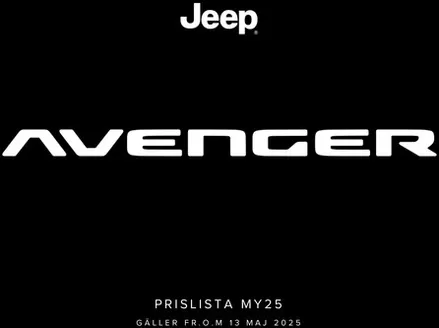 Jeep-katalog i Avan | Jeep avenger! | 2025-10-16T00:00:00.000Z - 2026-05-13T00:00:00.000Z