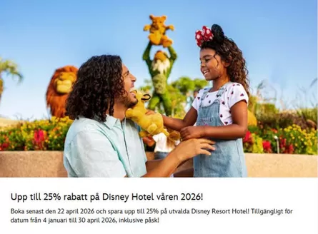 Disney-katalog i Överboda | Up to 25% Off Hotels! | 2025-10-23T00:00:00.000Z - 2026-04-30T00:00:00.000Z