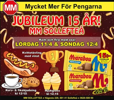 MM Sverige-katalog i Nora | JUBILEUM 15 ÅR! MM SOLLEFTEÅ. | 2026-04-08T00:00:00.000Z - 2026-04-21T00:00:00.000Z
