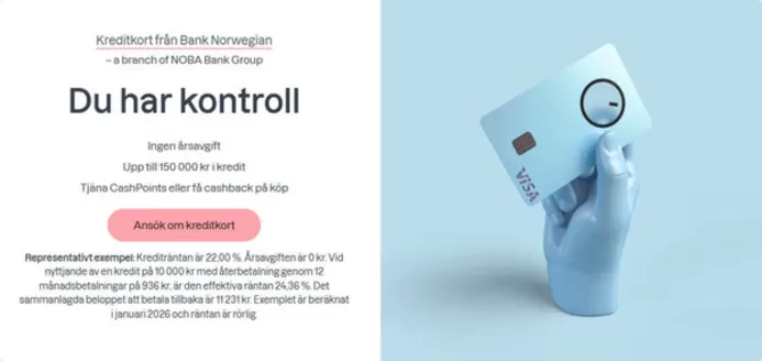 Bank Norwegian-katalog i Lund (Skåne) | Exklusivt erbjudande! | 2026-04-10T00:00:00.000Z - 2026-04-24T00:00:00.000Z