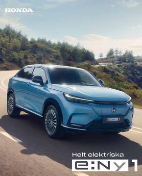 Honda-katalog i Göteborg | Honda e:Ny1 Broschyr | 2024-05-03T00:00:00.000Z - 2025-05-03T00:00:00.000Z