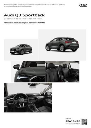Audi-katalog i Värnamo | Audi Q3 Sportback | 2024-05-23T00:00:00.000Z - 2025-05-23T00:00:00.000Z